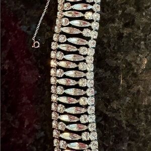 Sherman Bracelet signed with Swarovski Crystals